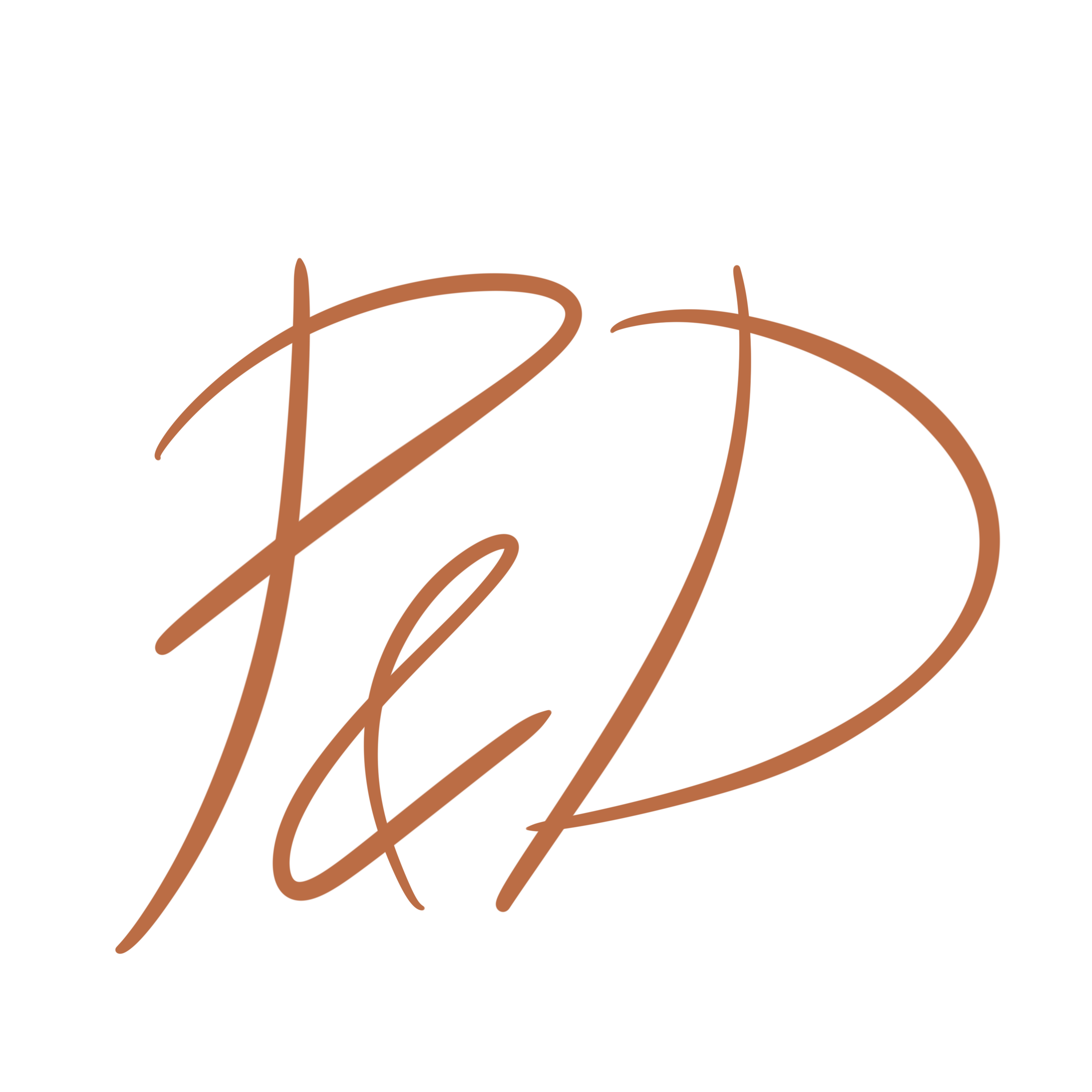 P and D wedding monogram